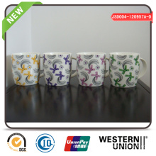 Ceramic Mug in Drum Shape with Bowknot Design Cheap Price